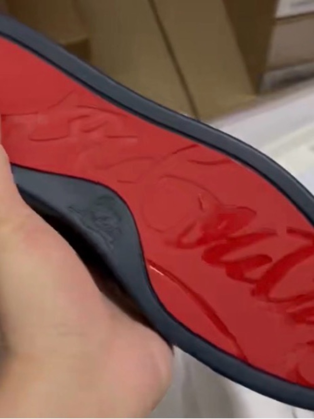 Men's Black Louboutins with Signature Red Sole